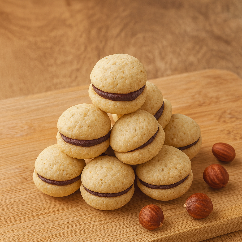 Baci di dama alla nocciola